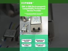 सीई आरओएचएस एकल चरण आरएफआई फिल्टर 0.5 ए-300 ए इलेक्ट्रॉनिक हस्तक्षेप फिल्टर