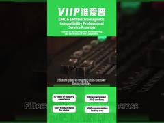 विश्वसनीय लाइन हस्तक्षेप दमन के लिए मजबूत प्रवाहकीय प्लास्टिक ईएमआई फिल्टर