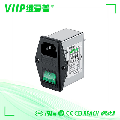 खरीदें मेटल केस 6A 250V EMI नॉइज़ फ़िल्टर 1500VDC लो पास EMI फ़िल्टर online manufacture