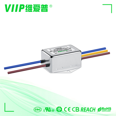 खरीदें वायर लीड के साथ लो पास पावर लाइन एसी ईएमआई फ़िल्टर 110V 250V online manufacture