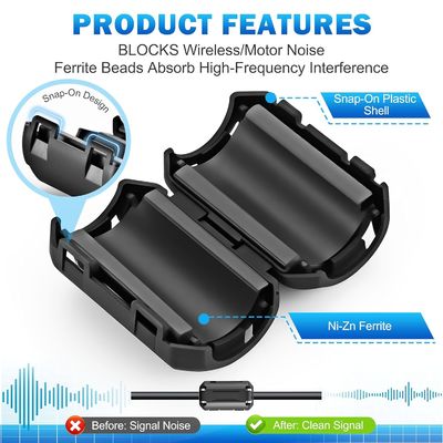 खरीदें Snap-On Ferrite Ring for  cables  9mm V18003 online manufacture