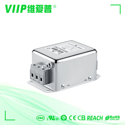खरीदें थ्री लाइन 3 फेज एसी लाइन फिल्टर 2250VDC मेन्स ईएमआई फिल्टर online manufacture