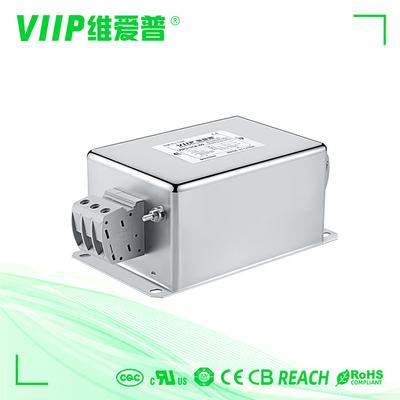 OEM ओडीएम 380V 440V शोर फ़िल्टर स्क्रू के साथ 3 चरण ईएमसी फ़िल्टर: