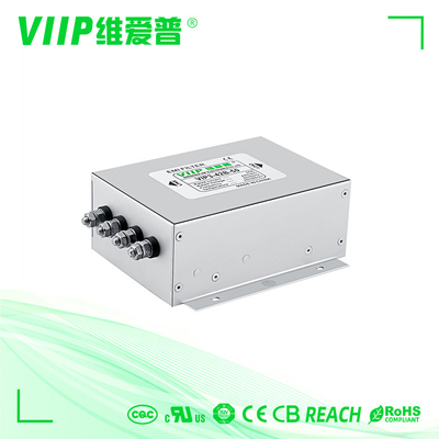 380V 440V इन्वर्टर EMI फ़िल्टर 40A विद्युत पावर लाइन फ़िल्टर