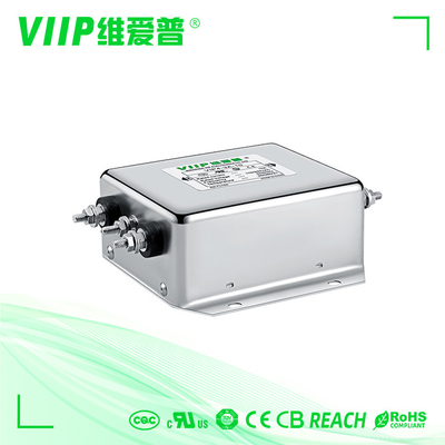 250VAC सिंगल फेज EMI फ़िल्टर, सुरक्षा परीक्षक 10A EMI EMC फ़िल्टर