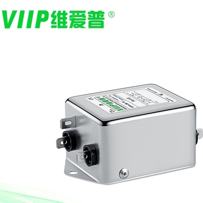 USV उपकरण के लिए 110 / 250VAC AC सिंगल फेज EMC Emi फ़िल्टर 20A