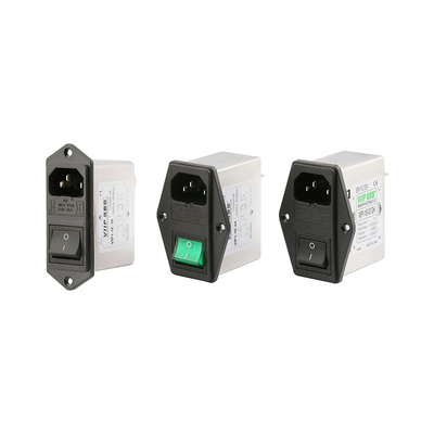 स्क्रू टर्मिनल IEC EMI फ़िल्टर लाइट सेंसर सिस्टम के लिए 1A-10A नामित करंट