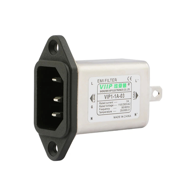 अल्ट्रा कॉम्पैक्ट ईएमआई फ़िल्टर 110V/250VAC आईईसी माउंट के साथ