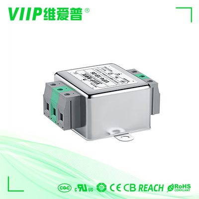 110V 250V सिंगल फेज ईएमआई फिल्टर पावर लाइन RFI फिल्टर ISO9001